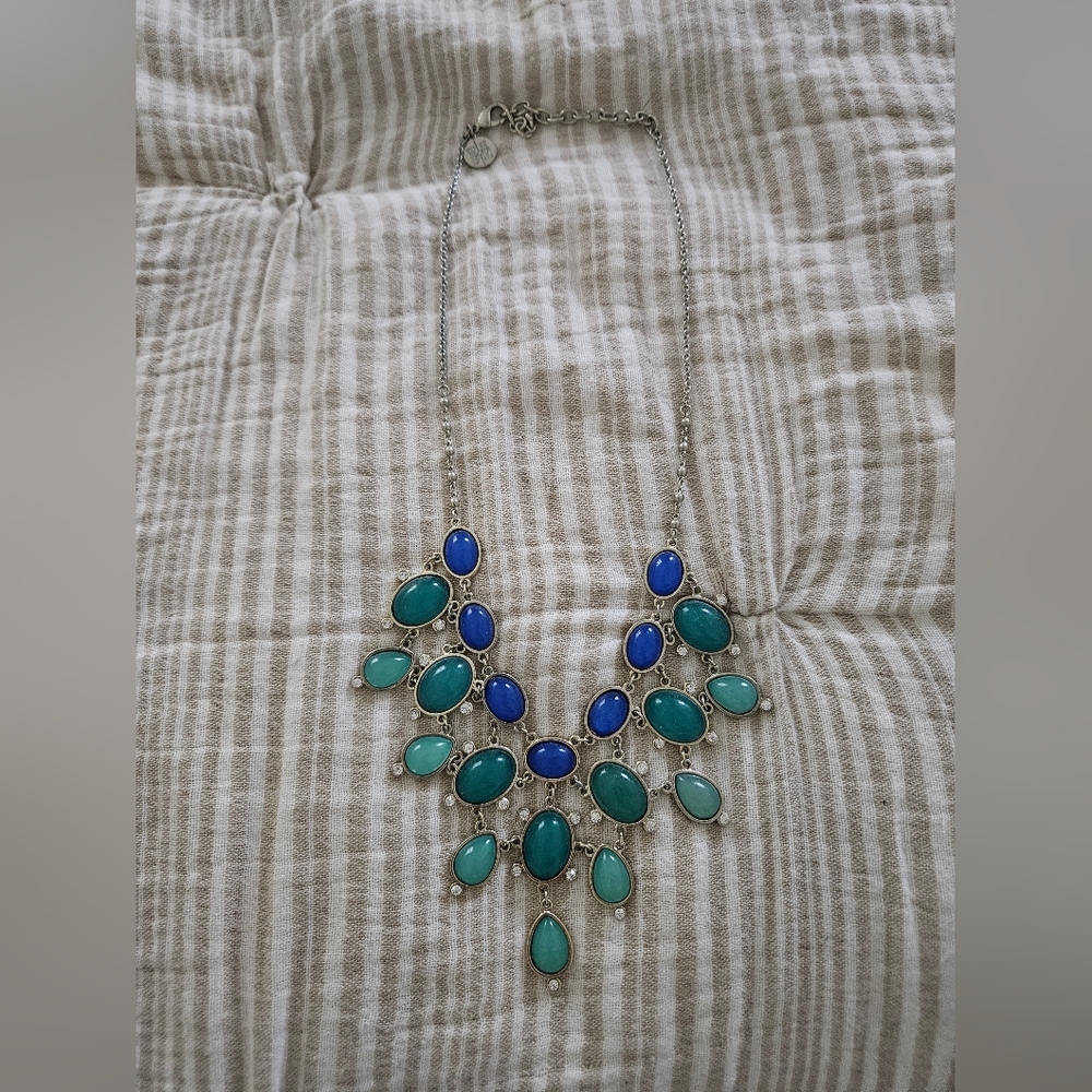 New York & Company Blue and Green Necklace